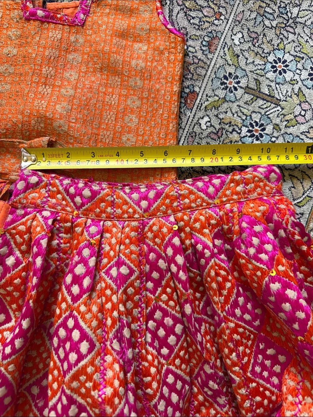 Colorful Indian Lehenga Set - Pink, Yellow, Orange Mix girls 2t🧡⭐️💛🌸